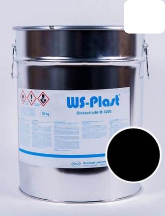 Краска WS-Plast Арт. 0057, черная, матовая, акриловая